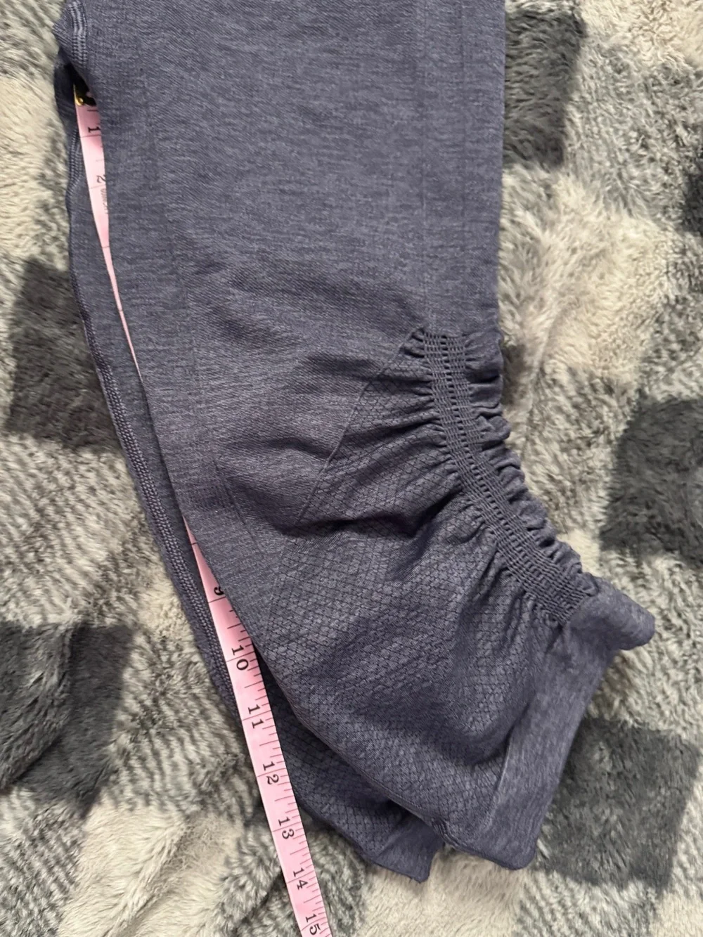 Lululemon The Flow Crop Legging in a heathered inkwell-6